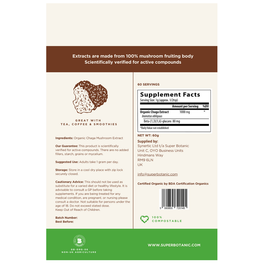 Digestive and Immune Support - Chaga