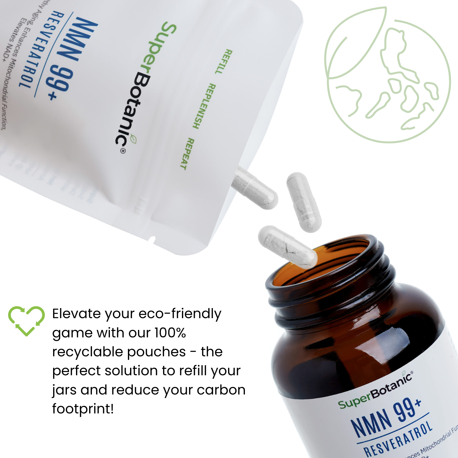 NMN！ NMN Capsules | Boost NAD+ Levels | 900 MG
